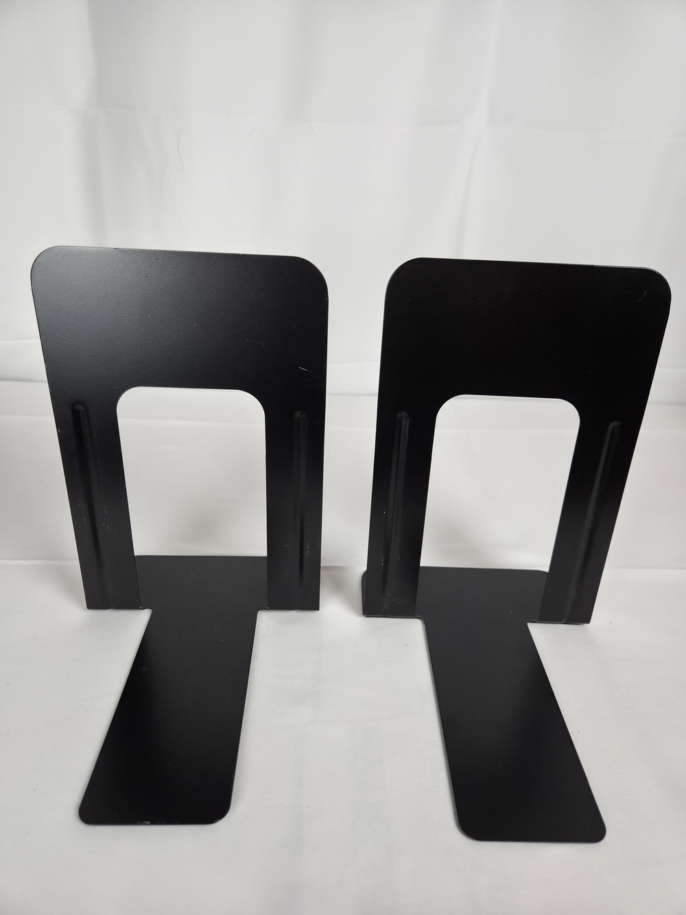 Pair of Black Metal Bookends